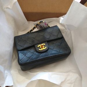 Authentic Chanel purse real leather